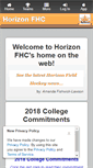 Mobile Screenshot of horizonfhc.com